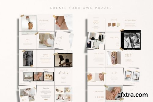 CreativeMarket - Essa Instagram Puzzle - Canva & PS 4458381