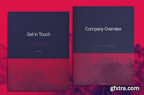 CreativeMarket - Purple Business Brochure Layout 4492886