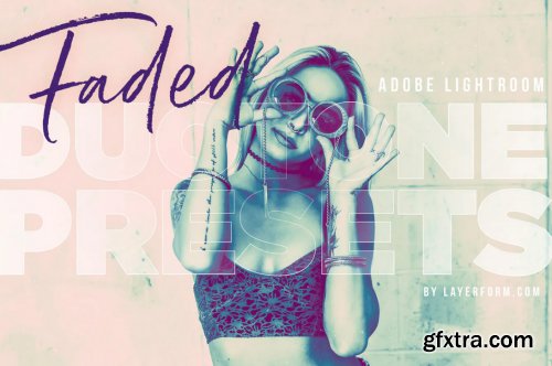 CreativeMarket - 20 Faded Duotone Lightroom Presets 4492474