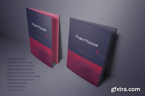 CreativeMarket - Purple Business Proposal Layout 4492981