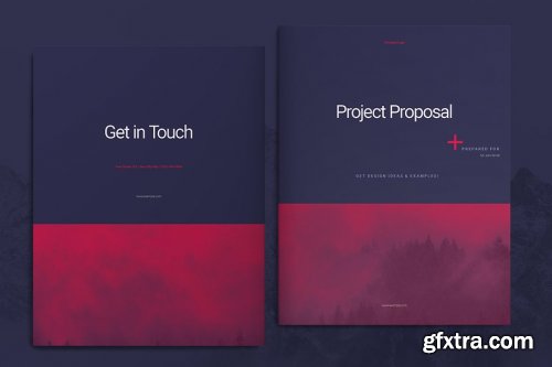 CreativeMarket - Purple Business Proposal Layout 4492981