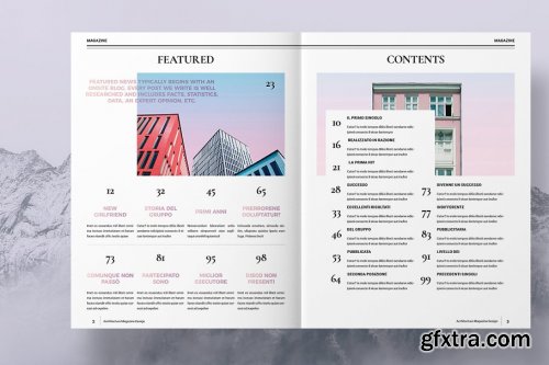 CreativeMarket - Colorful Architecture Magazine 4492939