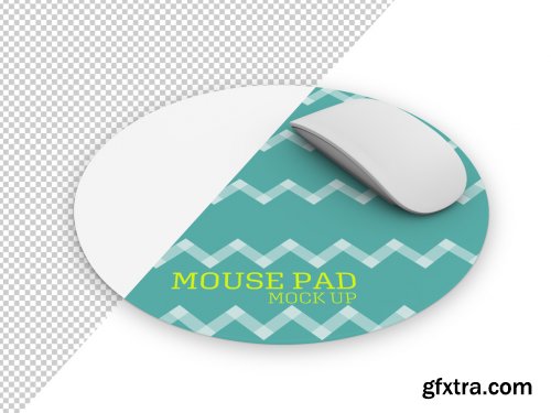 Round Mouse Pad with Mouse Mockup 266364981