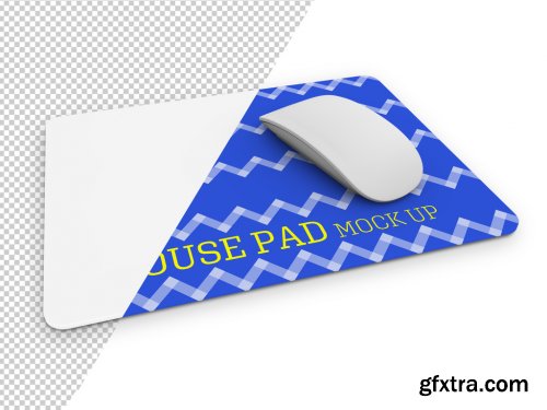 Rectangular Mouse Pad Mockup with Mouse 266363410