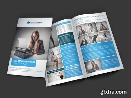 CreativeMarket - Tradex Business Bi-Fold Brochure 4325982