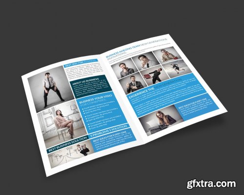 CreativeMarket - Tradex Business Bi-Fold Brochure 4325982