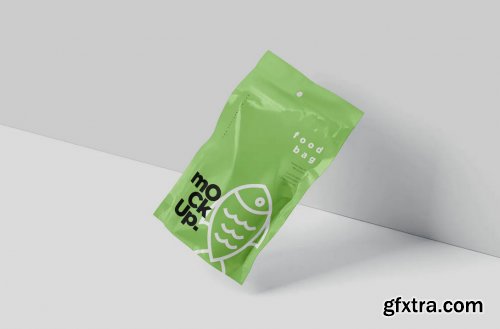 Foil Paper Stand Up Packaging Pouch Mockups