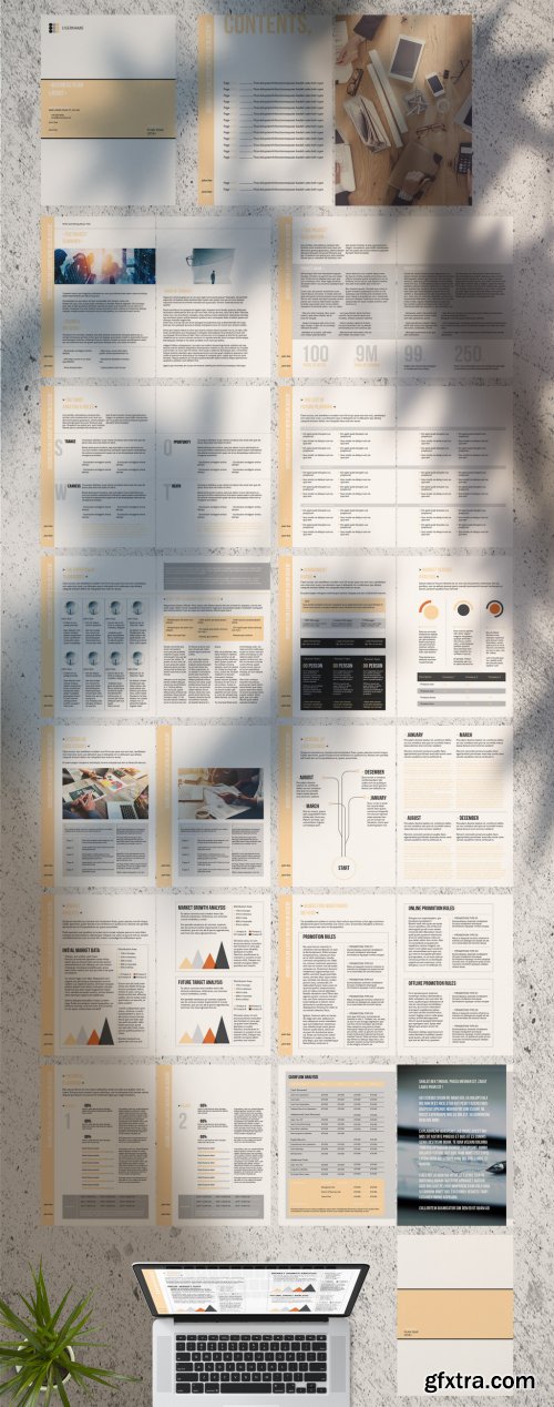 Business Plan Layout with Tan Accents 281477666