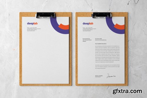 CreativeMarket - Clipboard Branding Mockup set 4433987