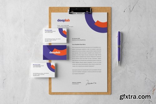 CreativeMarket - Clipboard Branding Mockup set 4433987