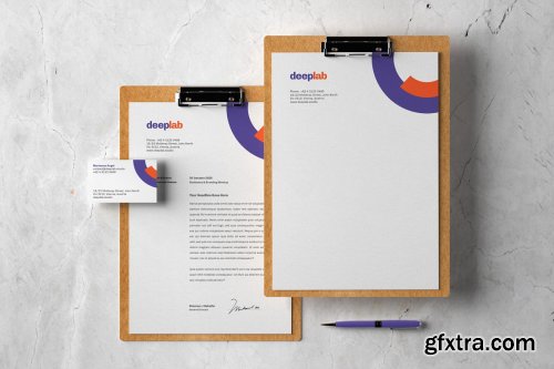 CreativeMarket - Clipboard Branding Mockup set 4433987