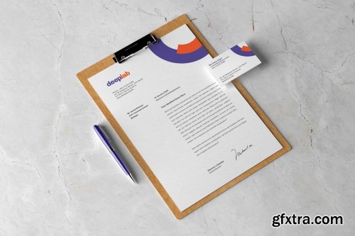 CreativeMarket - Clipboard Branding Mockup set 4433987