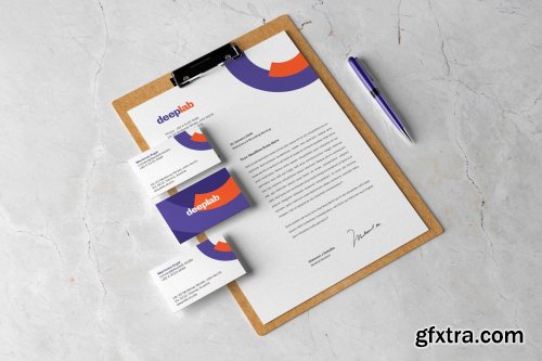 CreativeMarket - Clipboard Branding Mockup set 4433987