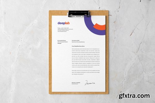 CreativeMarket - Clipboard Branding Mockup set 4433987