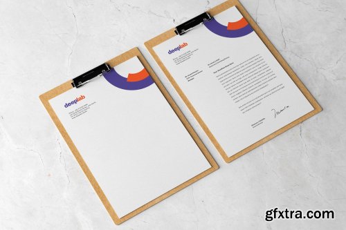 CreativeMarket - Clipboard Branding Mockup set 4433987