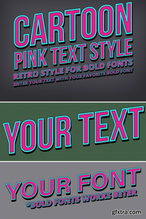 Pink Retro Comic Text Effect Mockup 317757195  