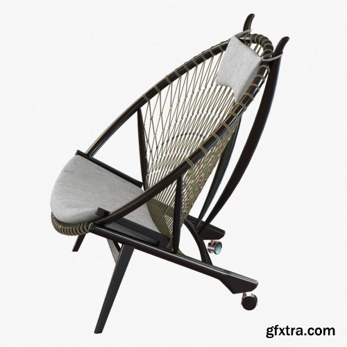 Cgtrader - Hans Wegner Circle chair 