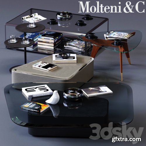 Molteni&C Coffee Tables Set 01