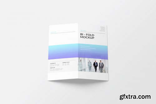 CreativeMarket - DL Bi-Fold Brochure Mockup 4357768