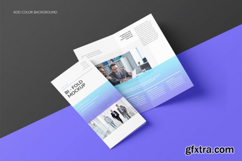 CreativeMarket - DL Bi-Fold Brochure Mockup 4357768