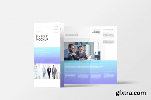 CreativeMarket - DL Bi-Fold Brochure Mockup 4357768