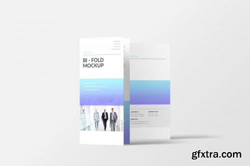 CreativeMarket - DL Bi-Fold Brochure Mockup 4357768