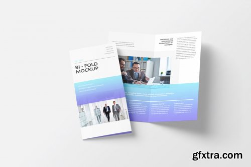 CreativeMarket - DL Bi-Fold Brochure Mockup 4357768