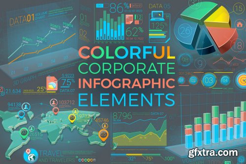 Colorful Corporate Infographic Elements