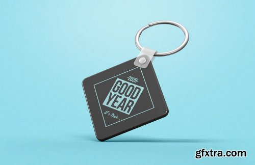 Rhombus Keychain Mockup