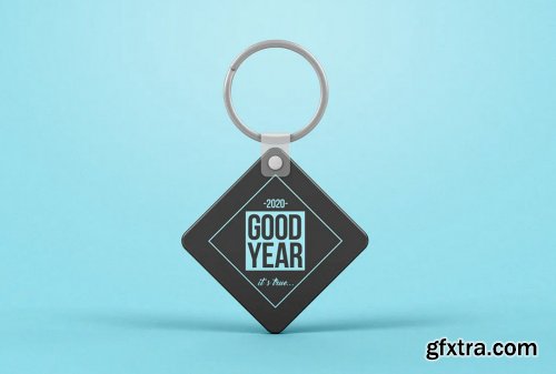 Rhombus Keychain Mockup