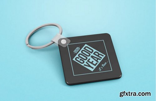 Rhombus Keychain Mockup