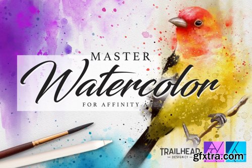 CreativeMarket - Master Watercolor Affinity Brushes 4494045