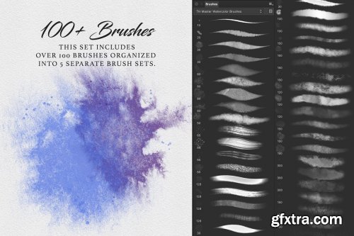 CreativeMarket - Master Watercolor Affinity Brushes 4494045