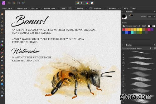 CreativeMarket - Master Watercolor Affinity Brushes 4494045
