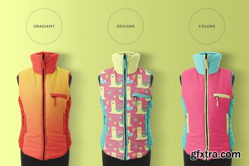 CreativeMarket - Women’s Winter Jacket Mockup 4387758