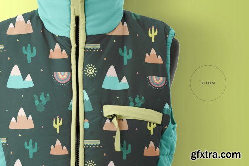 CreativeMarket - Women’s Winter Jacket Mockup 4387758