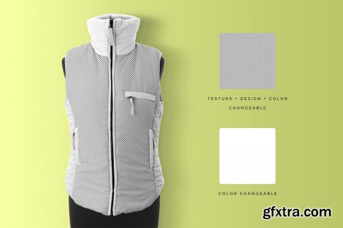 CreativeMarket - Women’s Winter Jacket Mockup 4387758