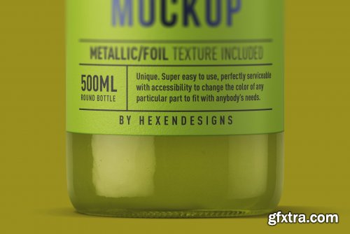 CreativeMarket - Juice Round Bottle Mockup 4508759