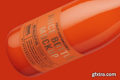 CreativeMarket - Juice Round Bottle Mockup 4508759