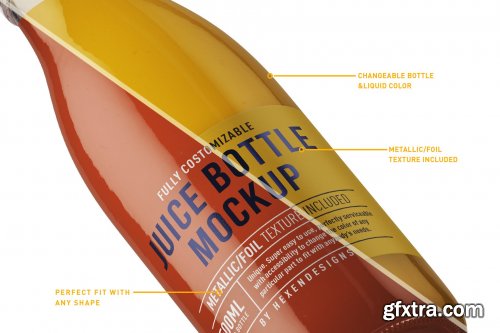 CreativeMarket - Juice Round Bottle Mockup 4508759