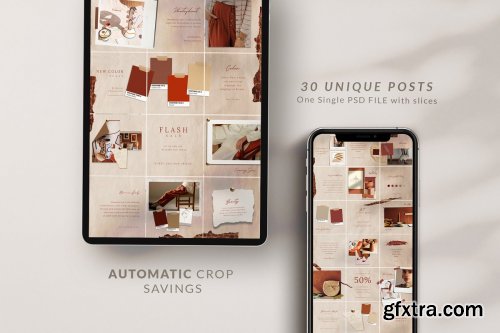 CreativeMarket - SINA Instagram Puzzle - PS & Canva 4465600