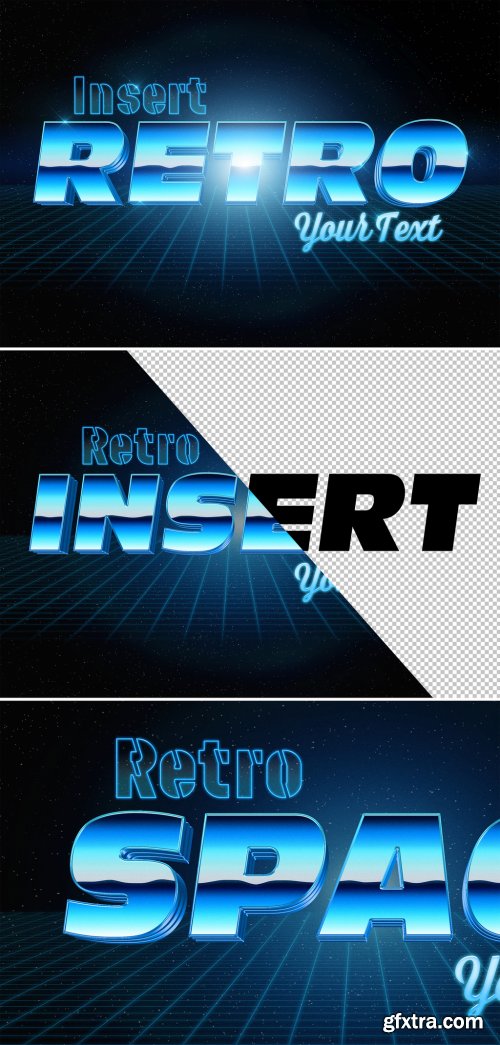 Retro Style Text Effect Mockup 318694085