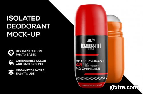 Deodorant roll mockup