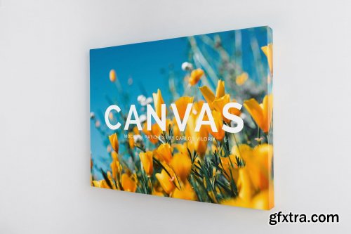 CreativeMarket - Landscape Canvas Ratio 4x3 Mockup 02 4262933