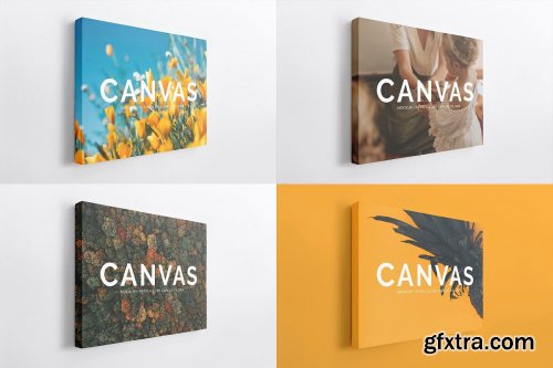 CreativeMarket - Landscape Canvas Ratio 4x3 Mockup 04 4265484