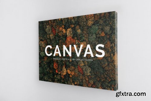 CreativeMarket - Landscape Canvas Ratio 4x3 Mockup 02 4262933