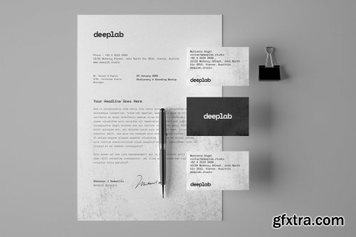 CreativeMarket - Stationery Branding Mockup Set 4433972