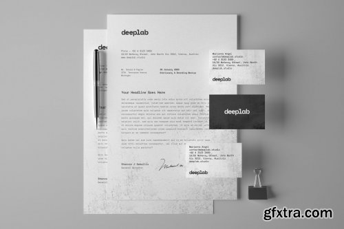 CreativeMarket - Stationery Branding Mockup Set 4433972