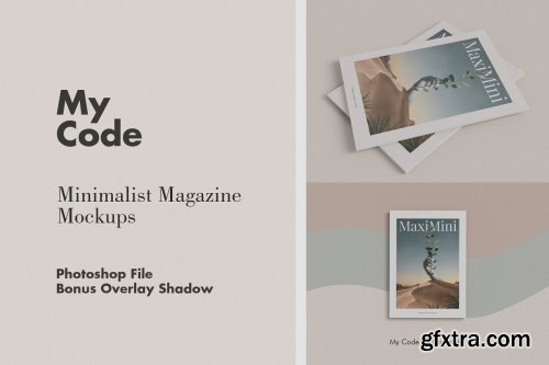 CreativeMarket - Minimalist Magazine Mockup 4509513