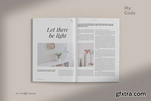 CreativeMarket - Minimalist Magazine Mockup 4509513